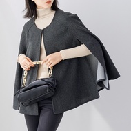 Japanese Korean Autumn Winter Women's Woolen Coat Shawl Autumn Winter Coat Women's Woolen Coat Shawl