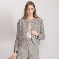 【MEDUSA】灰調粗花呢羊毛西裝外套(M-XL) | 女羊毛外套 毛呢外套