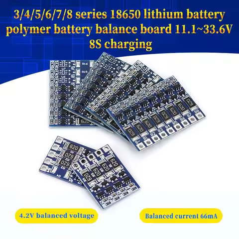 3S/4S/5S/6S/7S/8S 21V 3.7-4.2V Li-Battery Balancer Charging Board 18650 Balncing Charge Battery Bala