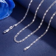 สร้อยคอสั้น ชุบทองแท้ 18K ความกว้าง 2.5มม. ความยาว 21นิ้ว (55ซม.) ไม่รวมจี้ ไม่ดำไม่ลอกสี SS77-78