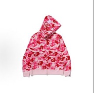Bape 粉紅色波點鯊魚外套 bape shark zip hoodie