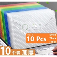 A4 20Pcs Plastic Button Files 24PCS Zipper files/Folder Plastik A4/Poket Fail Butang A4 20Keping/Fai