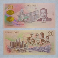 SG Bicentennial 1819-2019 Commemorative Note 20 dollars Polymer (IBNS-2019)UNC 1pcs With Folder Rand