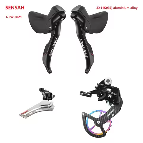 SENSAH Groupset SENSAH EMPIRE 2x11 Speed, 2X12 Road Groupset, Shifter + Rear Derailleurs + Front Der