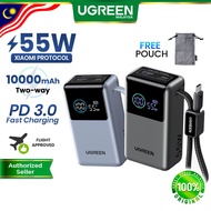 UGREEN 55W Nexode Pro 10000mAh Powerbank Built-In C Cable Fast Charging Power Bank iPhone 17 16 Xiao