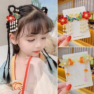 Children Super Fairy Ribbon Hair Clip Hair Accessories Hanfu Headwear Antique Hair Clip Hair Accessories Pendant Flow Hair Clip Girls Headwear