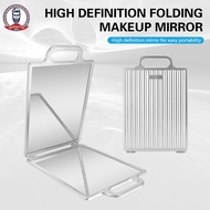 Hairdressing Folding Aluminum Material Double-Sided Makeup Hair Salon Home Rearview Mirror Square St