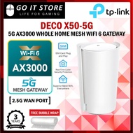 TP-Link Deco X50-5G AX3000 Whole Home Mesh WiFi 6 Gateway Simcards Router