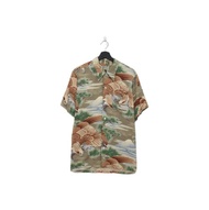 Back to Green-動物圖襯衫 sun surf松枝老鷹 at-09vintage shirt