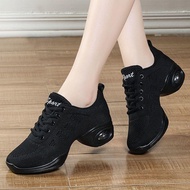 New Jump Shoes for Square Dance Women's Modern Dance Shoes Aerobics Gymnastics Shoes Soft Bottom Four Seasons Mom Dance