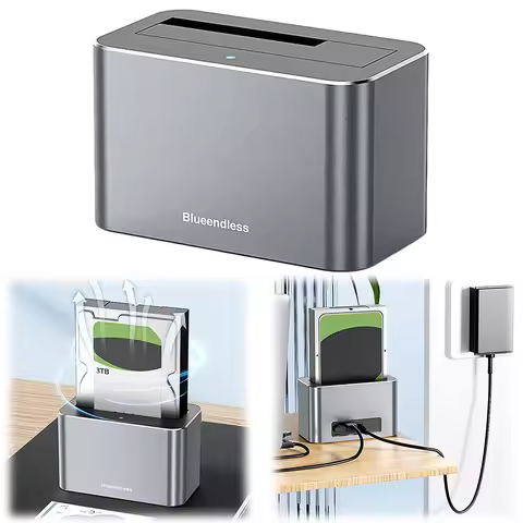 Hard Drive Dock SAS To USB 3.0 Adapter 5Gbps SAS/SATA Hard Drive Enclosure Support Up To 20TB for 2.