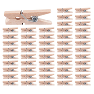 (UMVE) Mini Wooden Clothes Photo Paper Peg Clothespin Craft Clips 25mm 400pcs