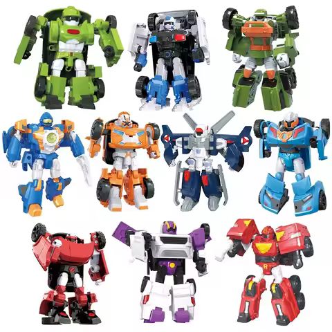 New Mini Tobot Transformation Car To Robot Toys Korea Cartoon Brothers Anime Tobot Deformation Car A