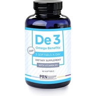 PRN-De3 Omega 3 Fish Oil for Dry Eyes - 2240mg EPA & DHA in Triglyceride Formula - New & Improved - 