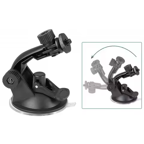Glass Suction cup action camera sport Cam Tripod Mount for car record holder stand Bracket for gopro