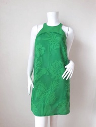 Justcavalli 綠色蕾絲洋裝，晚宴服，婚禮，派對洋裝，尺寸 40