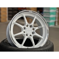 NEW 15X6.5J AOW CE28 Rim (set of 4) White 4X100 for Axia Bezza NBox Myvi Vios Yaris City Jazz