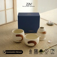 ZEN Matcha Bowl Set Mug Whisk Stand Matcha Making Set Premium Ceramic Bowl + Box