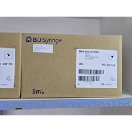 BD 5ml Syringe without Needle (Luer-Slip Tip) 100's (box)