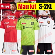 adult kit MU Jersey Home 22-23 (Coat + trousers) Size: S-2XL Men Football Jersey 2022-2023 MU kit So