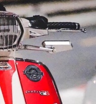 ฮิต!!! กระจก ก้าน ใต้แฮนด์ Lambretta หล่อ ครบเซ็ตบูสต่อและกระจก RZM เหลี่ยม ตัดแสง มองชัด มองง่าย ตร