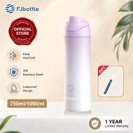 FJbottle Tumbler Tahan Sejuk One-Touch Pop 750/1000ml Water Bottle Temperature Retention Leakproof