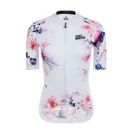 Monton Skull Monton Womens Cycling Jersey Inkflower White