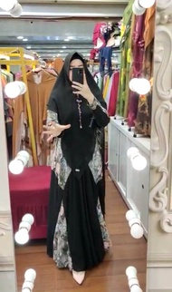 BISA COD || ALISHA MUSLIM FASHION SALE GAMIS SYARI SET KHIMAR BY ARSYAKAYLA SYAFEERA FAZZA