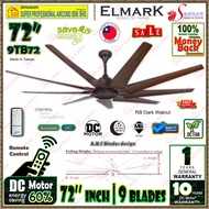 Elmark 72 inches DC Fan 9TB72 9-blade Remote Control Ceiling Fan (Silent DC Motor)