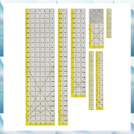 (WJRN) Quilting Ruler Acrylic Quilters Ruler for Easy Precision Cutting Fabric Paper for Quilting Se