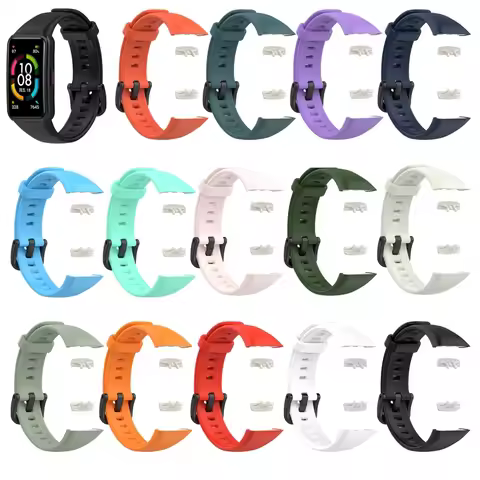 for Honor Band 6 Durable Sweatproof Watch Bracelet Adjustable Silica Replacement Smartwatch Soft Ban