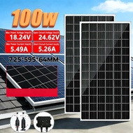 แผงโซล่าเซลล์ 200W (12.8V) Monocrystalline Half Cell แผงพลังงานแสงอาทิตย์ ชาร์จแบตเตอรี่โซล่าเซลล์ ม