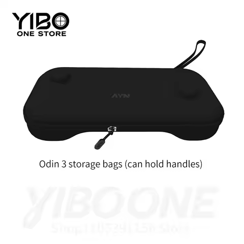Handheld Storage Bag with Zipper Lightweight Waterproof Canvas Case for Odin 2 Portal & Phone, Silic