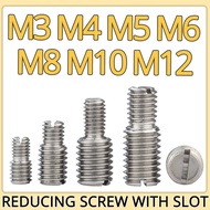 [HOT JIAXHHKWHKLGHWL 555] M3 M4 M5 M6 M8 M10 M12 Reducing Screws Converter Bolt 304 Stainless Steel Camera Adapter Conversion Double ended Headless Screw