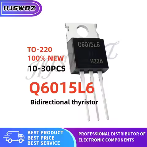 10-30PCS Q6015L6 Q6015 TO-220 15A 600V Bidirectional thyristor Transistor NEW