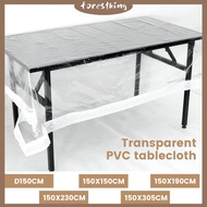 Clear Tablecloth Protector Waterproof Clear Plastic Tablecloth Oil Proof Plastic Table Cover Table P