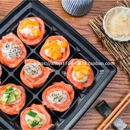 Sushi Box Platter Box 5ZW Sushi Box 50 Sushi Box Packing Box Set Disposable Takeaway Nine Compartmen