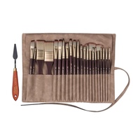 Acrylic Paint Brushes Oil Paint Brushes Artist Paint Brushes Set Bag Pack with Scraper 24 Pcs Gouach