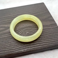 雞油黃老黃玉玉化玉鐲手鐲/適51、52、53圈口/女兒鐲/送禮/