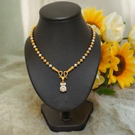 Necklace 3 Kings Bow Pendant Available In Sizes 1.5 3 Mm. Length 20 Inches 24
