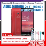 Asus Zenfone 5 5” A501CG / Lite A502CG HD Tempered Glass Screen Protector Combo1