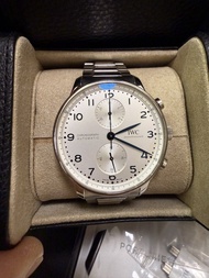 IWC Schaffhausen Portugeser Chronograph IW371617 香港行貨，原裝鋼帶，原廠保養