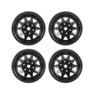 Top 4PCS Wagon 1.9 Metal Beadlock Wheel Hub Rim for 1/10 RC Crawler SCX10 90046 TRX4 D90