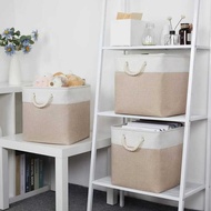 1pc 13x13 Inch Cube Bins Foldable Fabric Storage Cubes with Hnadles Large Closet Organizer Basket