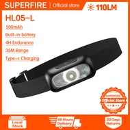 SUPERFIRE HL05-S/HL05-G/HL05-L/HL05-D sensing headlamp rechargeable portable mini headlight led whit