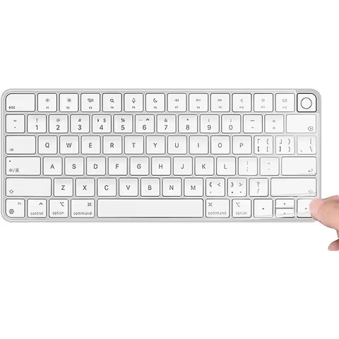 TPU Keyboard Cover Case for 2023 2021 iMac 24 inch Apple Wireless Magic with Touch ID A2449, A2450 w
