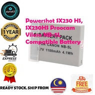 Powershot SX230 HS, SX230HS Proocam Viloso NB-5L Compatible Battery