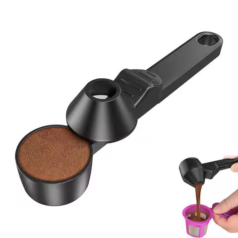 Creative Sliding Leakproof Coffee Scoop Protein Powder Measuring Spoon with Hanging Hole for Kitchen