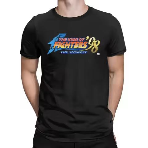 The king of Fighters The Slugfest Kof 98 Champion Video Game Men's T-shirt Fun Short sleeved T-shirt