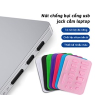 Kit of 16 Silicone Dustproof and Waterproof Covers for Laptop, PC, Camera Connections-GL602